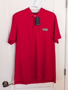 PSYCHO BUNNY red polo shirt Medium